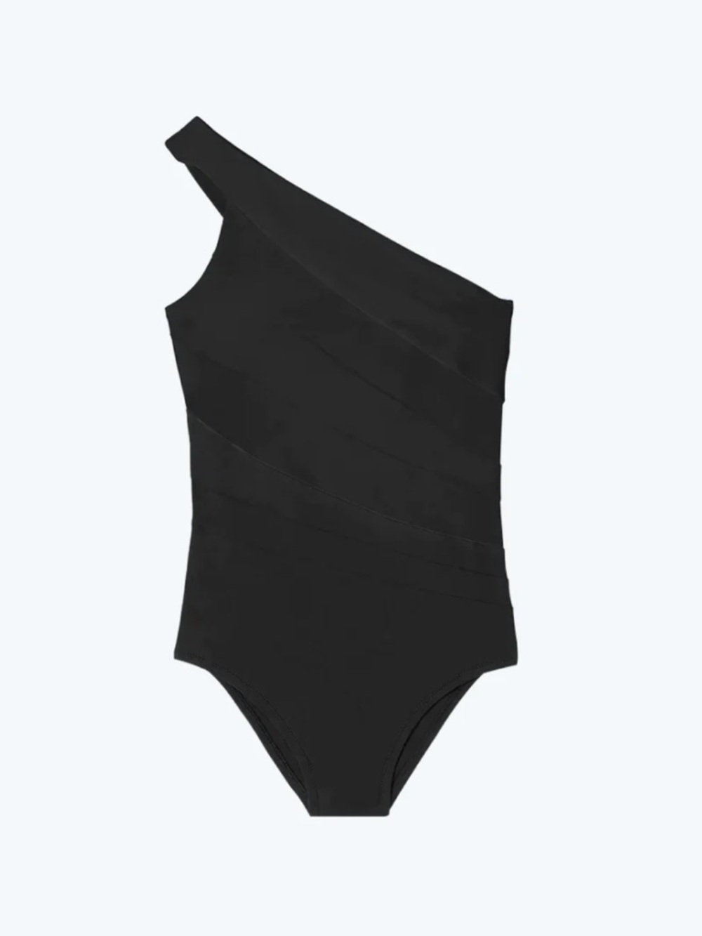 SUMMERSALT sidestroke one shoulder one piece swimsuit black sea urchin size 10 - Picture 6 of 13